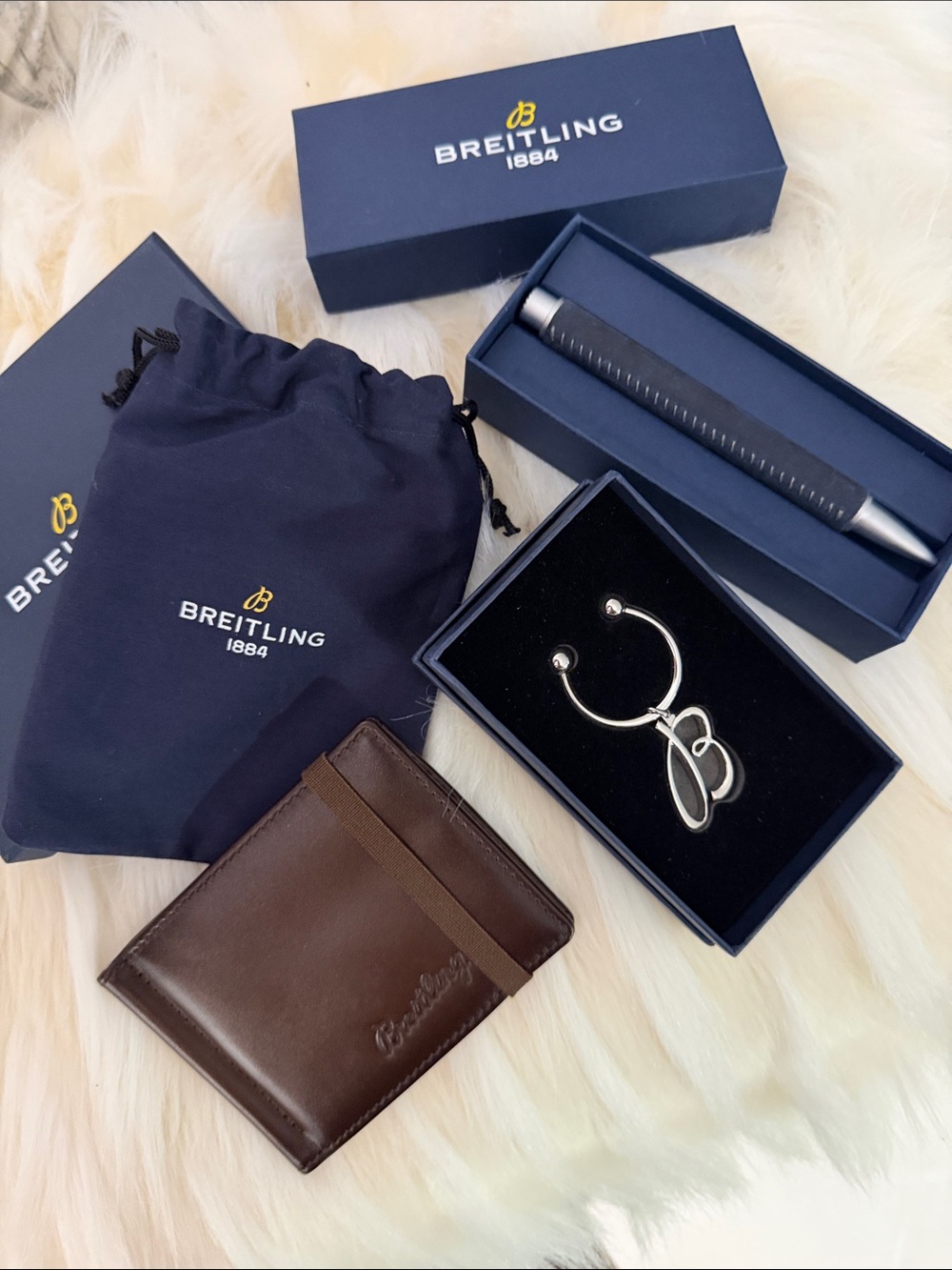 Breitling Wallet, Keychain and Pen